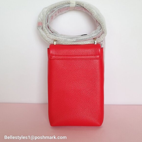 KATE SPADE Bradley North/South Pebbled Leather Phone Crossbody- Heirloom T.  🎈⭐ - Picture 7 of 16